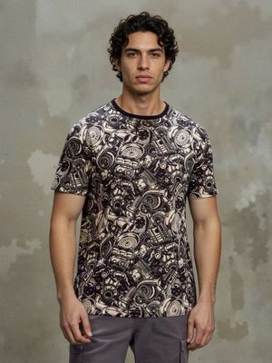 T-shirt męski elegancki ze sklepu: Sinsay w kategorii: T-shirty męskie - zdjęcie CC22A15-4CA-6968_276HL