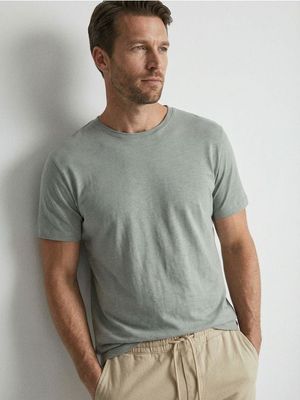 T-shirt męski casual na wiosnę ze sklepu: Sinsay w kategorii: T-shirty męskie - zdjęcie CC22A15-4CA-6968_298HL
