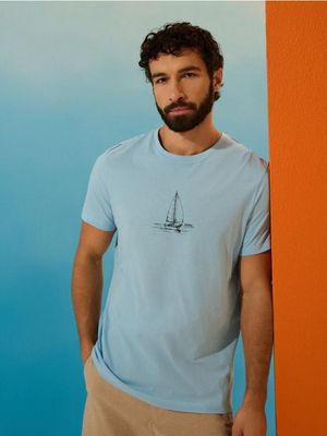 T-shirt męski ze sklepu: Sinsay w kategorii: T-shirty męskie - zdjęcie CC22A15-4CA-6968_339HL