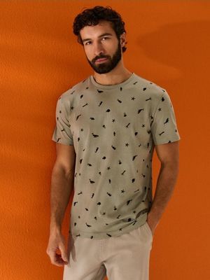 T-shirt męski letni ze sklepu: Sinsay w kategorii: T-shirty męskie - zdjęcie CC22A15-4CA-6968_344HL