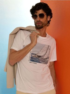 T-shirt męski ze sklepu: Sinsay w kategorii: T-shirty męskie - zdjęcie CC22A15-4CA-6968_348HL