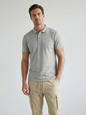 T-shirt męski gładki ze sklepu: Sinsay w kategorii: T-shirty męskie - zdjęcie CC22A15-4CA-6968_349HZ