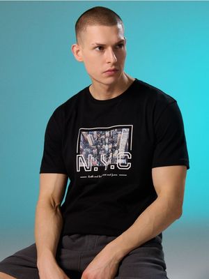 T-shirt męski na lato ze sklepu: Sinsay w kategorii: T-shirty męskie - zdjęcie CC22A15-4CA-6968_364HL