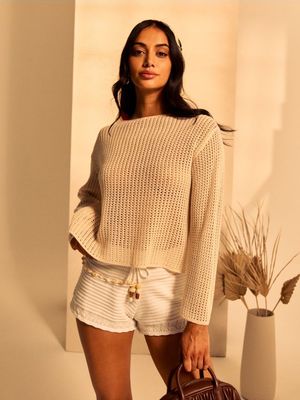 Sweter damski na wiosnę ze sklepu: Sinsay w kategorii: Swetry damskie - zdjęcie CC22A15-4CA-6968_406GZ