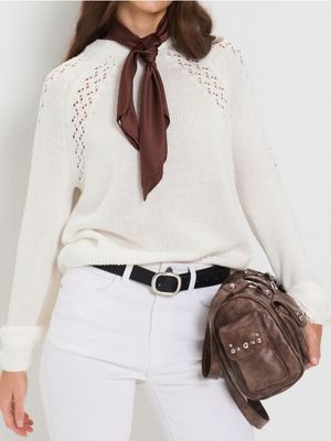 Sweter damski elegancki ze sklepu: Sinsay w kategorii: Swetry damskie - zdjęcie CC22A15-4CA-6968_498HC