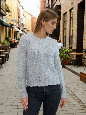 Sweter damski na wiosnę ze sklepu: Sinsay w kategorii: Swetry damskie - zdjęcie CC22A15-4CA-6968_546GZ
