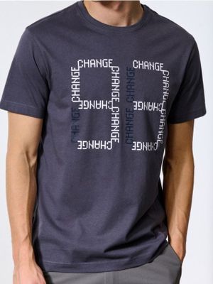 T-shirt męski casualowy ze sklepu: Sinsay w kategorii: T-shirty męskie - zdjęcie CC22A15-4CA-6968_567EY