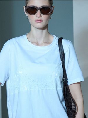 Bluzka damska z koronką ze sklepu: Sinsay w kategorii: Bluzki damskie - zdjęcie CC22A15-4CA-6968_591HC