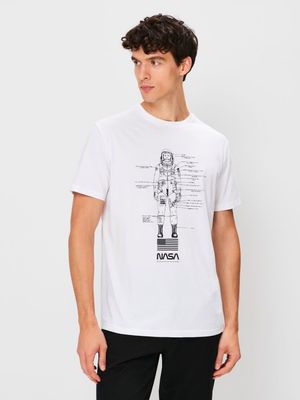 T-shirt męski na lato ze sklepu: Sinsay w kategorii: T-shirty męskie - zdjęcie CC22A15-4CA-6968_638EY