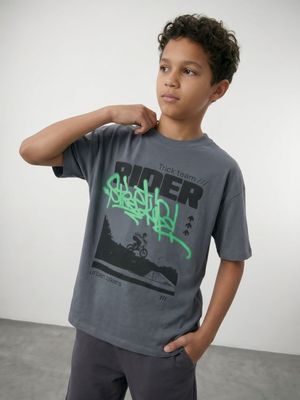 T-shirt męski młodzieżowy ze sklepu: Sinsay w kategorii: T-shirty męskie - zdjęcie CC22A15-4CA-6968_668KB