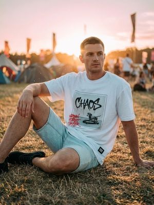 T-shirt męski młodzieżowy ze sklepu: Sinsay w kategorii: T-shirty męskie - zdjęcie CC22A15-4CA-6968_675JD