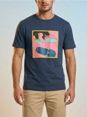 T-shirt męski na lato ze sklepu: Sinsay w kategorii: T-shirty męskie - zdjęcie CC22A15-4CA-6968_680JD
