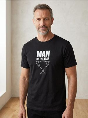 T-shirt męski na wiosnę ze sklepu: Sinsay w kategorii: T-shirty męskie - zdjęcie CC22A15-4CA-6968_707JD