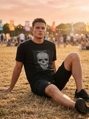 T-shirt męski w nadruki ze sklepu: Sinsay w kategorii: T-shirty męskie - zdjęcie CC22A15-4CA-6968_710JD