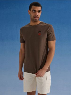 T-shirt męski elegancki ze sklepu: Sinsay w kategorii: T-shirty męskie - zdjęcie CC22A15-4CA-6968_712JD