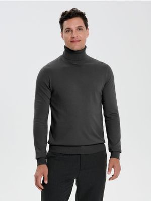 Sweter męski casual na zimę ze sklepu: Sinsay w kategorii: Swetry męskie - zdjęcie CC22A15-4CA-6968_776FZ