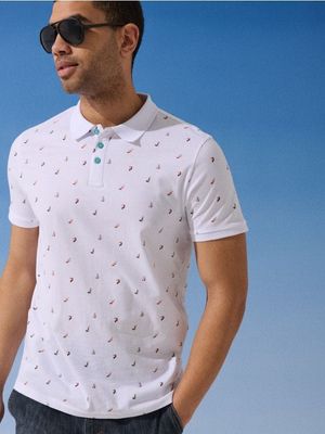 T-shirt męski elegancki ze sklepu: Sinsay w kategorii: T-shirty męskie - zdjęcie CC22A15-4CA-6968_779IR