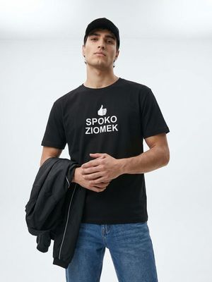 T-shirt męski młodzieżowy ze sklepu: Sinsay w kategorii: T-shirty męskie - zdjęcie CC22A15-4CA-6968_832JU