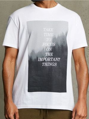 T-shirt męski na wiosnę ze sklepu: Sinsay w kategorii: T-shirty męskie - zdjęcie CC22A15-4CA-6968_857GP