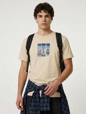 T-shirt męski letni Sinsay ze sklepu: Sinsay w kategorii: T-shirty męskie - zdjęcie CC22A15-4CA-6968_866JU