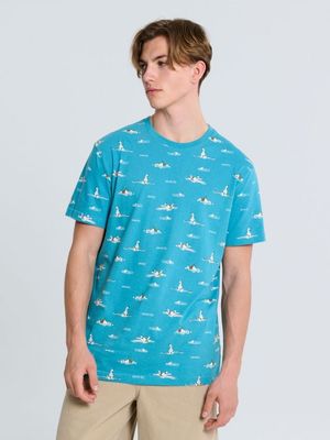 T-shirt męski w nadruki ze sklepu: Sinsay w kategorii: T-shirty męskie - zdjęcie CC22A15-4CA-6968_8925I