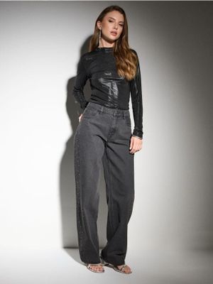 Jeansy damskie jesienne ze sklepu: Sinsay w kategorii: Jeansy damskie - zdjęcie CC22A15-4CA-6968_904FI