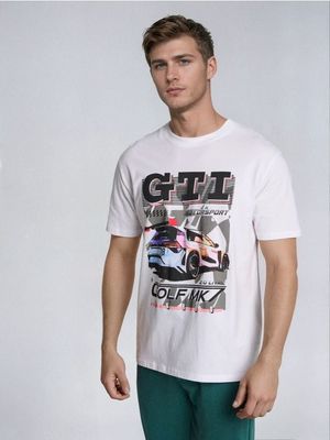 T-shirt męski na wiosnę ze sklepu: Sinsay w kategorii: T-shirty męskie - zdjęcie CC22A15-4CA-6968_923GP