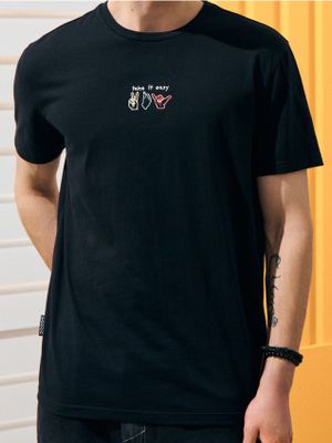 T-shirt męski wiosenny ze sklepu: Sinsay w kategorii: T-shirty męskie - zdjęcie CC22A15-4CA-6968_9338I