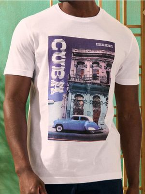 T-shirt męski na lato ze sklepu: Sinsay w kategorii: T-shirty męskie - zdjęcie CC22A15-4CA-6968_9541I