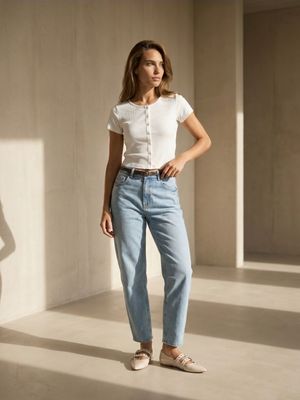 Jeansy damskie letnie Sinsay ze sklepu: Sinsay w kategorii: Jeansy damskie - zdjęcie CC22A15-4CA-6968_969JR