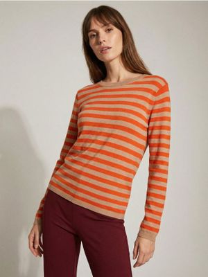 Sweter damski w paski ze sklepu: Sinsay w kategorii: Swetry damskie - zdjęcie CC22A15-4CA-6968_9933A