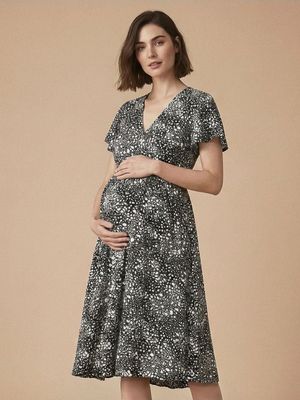 Sukienka ciążowa na wiosnę ze sklepu: Sinsay w kategorii: Sukienki ciążowe - zdjęcie CC22A15-4CA-6968_YZ766
