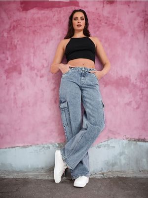 Jeansy damskie letnie ze sklepu: Sinsay w kategorii: Jeansy damskie - zdjęcie CC22A15-4CA-6968_ZB182