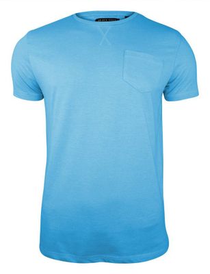 T-shirt męski BRAVE SOUL ze sklepu: JegoSzafa.pl w kategorii: T-shirty męskie - zdjęcie D87F7971-8A8-365_TSBRSSS20ARKHAMiceblue