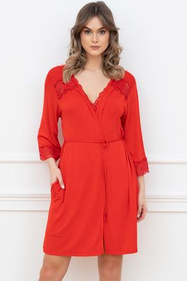 Szlafrok damski casual elegancki Italian Fashion ze sklepu: kontri.pl w kategorii: Szlafroki damskie - zdjęcie E1A5966-47C-7221_33767