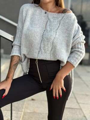 Sweter damski na zimę casual ze sklepu: Edoti w kategorii: Swetry damskie - zdjęcie F4E56DB-49F-8620_ELR024