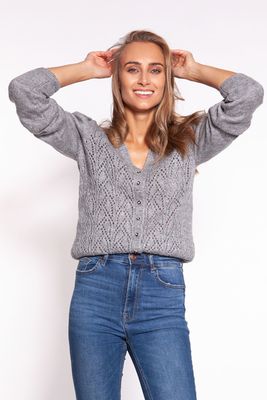 Sweter damski casual MKM ze sklepu: Cudmoda w kategorii: Swetry damskie - zdjęcie WP-ADS-ZJHDFTVFS_15297