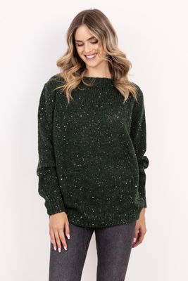 Sweter damski zimowy MKM ze sklepu: Cudmoda w kategorii: Swetry damskie - zdjęcie WP-ADS-ZJHDFTVFS_30053