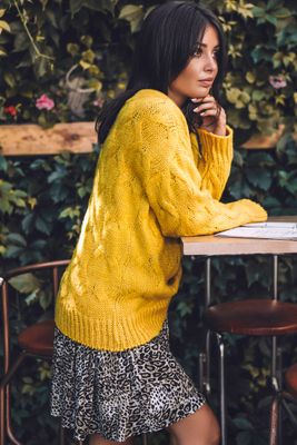 Sweter damski casual BE Knitwear ze sklepu: Cudmoda w kategorii: Swetry damskie - zdjęcie WP-ADS-ZJHDFTVFS_4658
