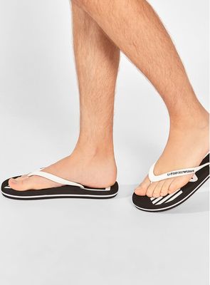 Klapki damskie na lato EA7 Emporio Armani ze sklepu: eobuwie.pl w kategorii: Klapki damskie - zdjęcie WP-EBWP-9KUZS-09B_0000207945227