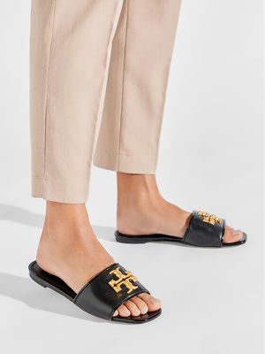 Klapki damskie na lato Tory Burch ze sklepu: eobuwie.pl w kategorii: Klapki damskie - zdjęcie WP-EBWP-9KUZS-09B_0000300145524