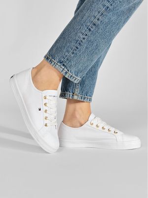 Tommy Hilfiger - Trampki damskie casual ze sklepu: eobuwie.pl w kategorii: Trampki damskie - zdjęcie WP-EBWP-9KUZS-09B_0000300530924