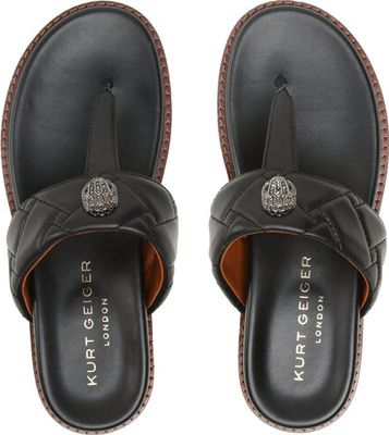Kurt Geiger - Klapki damskie na lato ze sklepu: eobuwie.pl w kategorii: Klapki damskie - zdjęcie WP-EBWP-9KUZS-09B_0000302376551