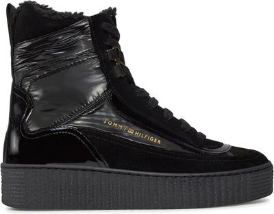 Botki jesienne Tommy Hilfiger ze sklepu: eobuwie.pl w kategorii: Botki - zdjęcie WP-EBWP-9KUZS-09B_0000303287603