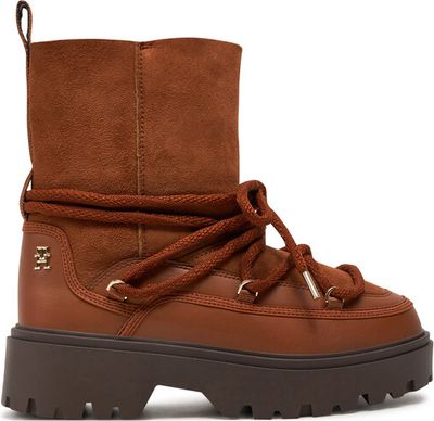 Tommy Hilfiger - Śniegowce damskie na zimę ze sklepu: eobuwie.pl w kategorii: Śniegowce damskie - zdjęcie WP-EBWP-9KUZS-09B_0000304438516