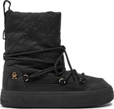 Śniegowce damskie jesienne Tommy Hilfiger ze sklepu: eobuwie.pl w kategorii: Śniegowce damskie - zdjęcie WP-EBWP-9KUZS-09B_0000304439810