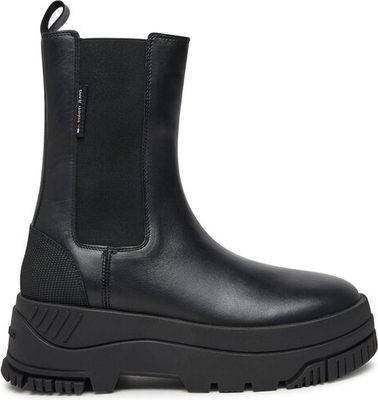 Botki jesienne Tommy Jeans ze sklepu: eobuwie.pl w kategorii: Botki - zdjęcie WP-EBWP-9KUZS-09B_0000304446818