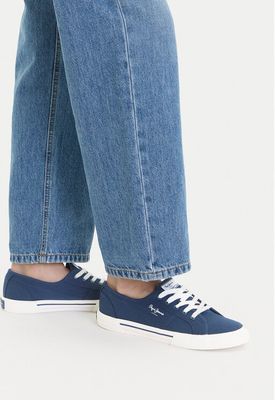Trampki damskie na lato Pepe Jeans ze sklepu: eobuwie.pl w kategorii: Trampki damskie - zdjęcie WP-EBWP-9KUZS-09B_0000304740565
