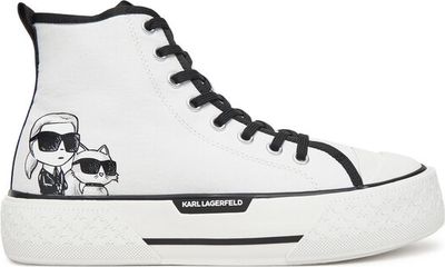 Karl Lagerfeld - Trampki damskie wiosenne ze sklepu: eobuwie.pl w kategorii: Trampki damskie - zdjęcie WP-EBWP-9KUZS-09B_0000305071569