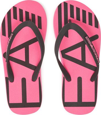 Klapki damskie na lato EA7 Emporio Armani ze sklepu: eobuwie.pl w kategorii: Klapki damskie - zdjęcie WP-EBWP-9KUZS-09B_0000305090935